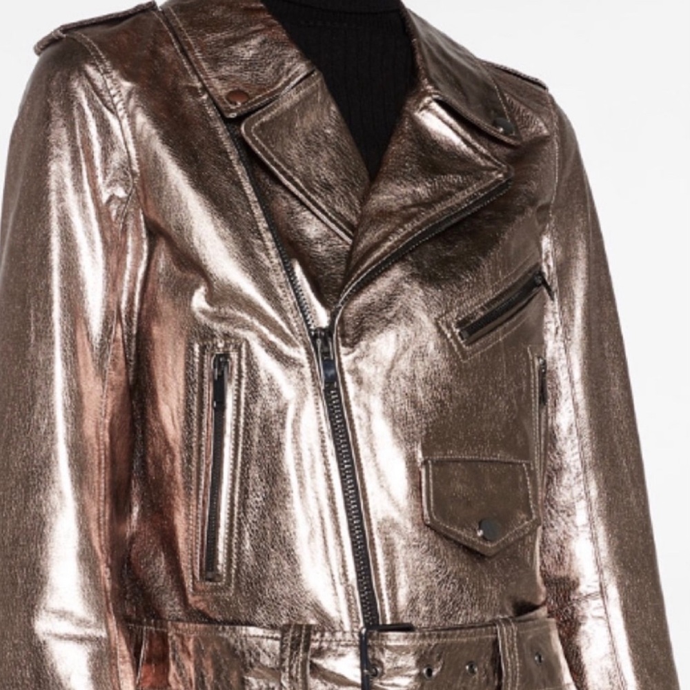 Zara jacket  leather biker size s